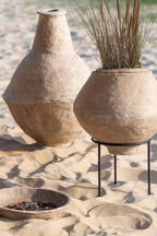 Vase Chad Papier Mache White
