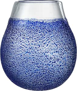 Lantern Santorini Glass Blue L22xW22xH25 cm