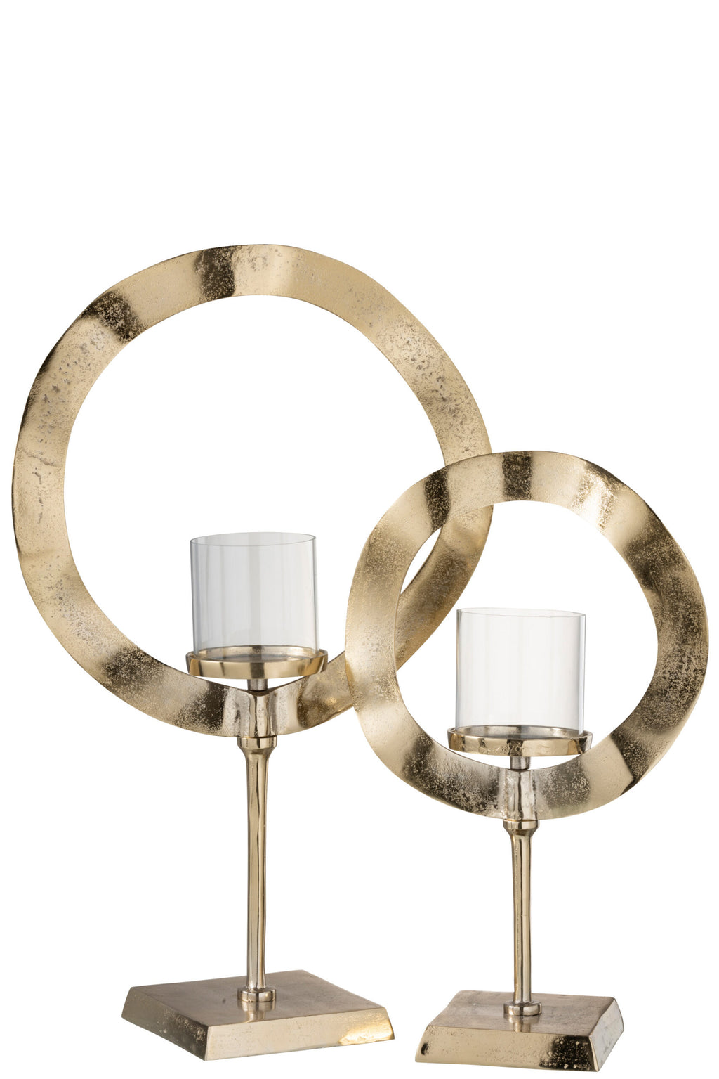 Hurricane Round Base Aluminium Gold