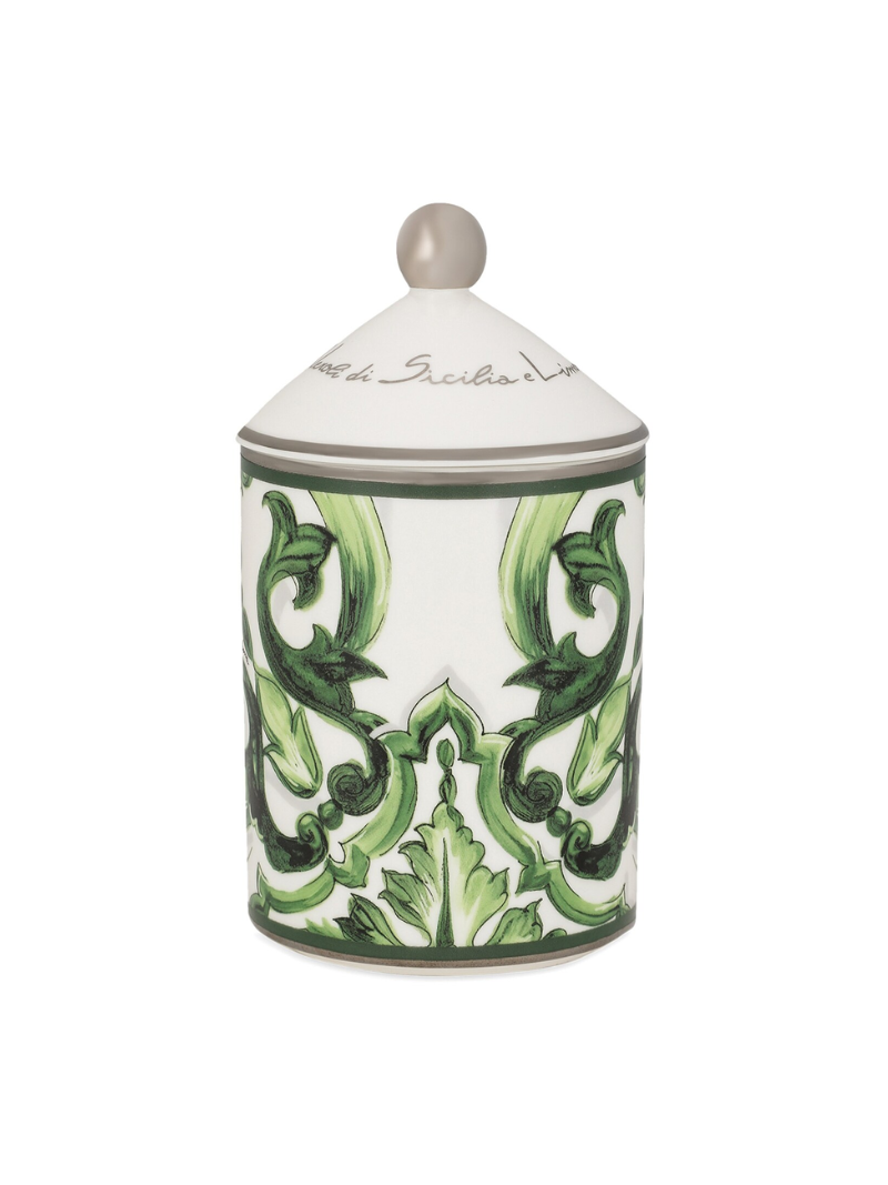 PORCELAIN CANDLE - SICILIAN NEROLI & LEMON 340g - WITH PLATINUM DECORATION