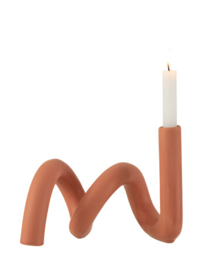 Candle Holder Twist 1 candle Ceramic