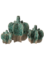 Vase Naga Ceramic Azur/Brown