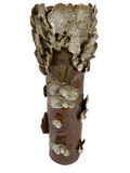 BROWN/BEIGE CERAMIC VASE 'MUSHROOM'