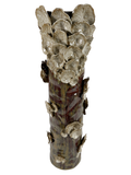 BROWN/BEIGE CERAMIC VASE 'MUSHROOM'