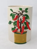 IVORY PEPER CERAMIC VASE