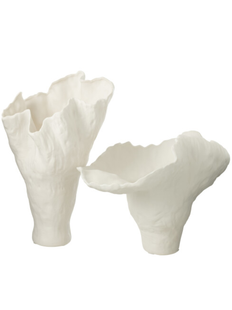 Vase Corolla Narrow Ceramic White