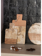 Cheese Board Rectangle Marble Beige/Natural
