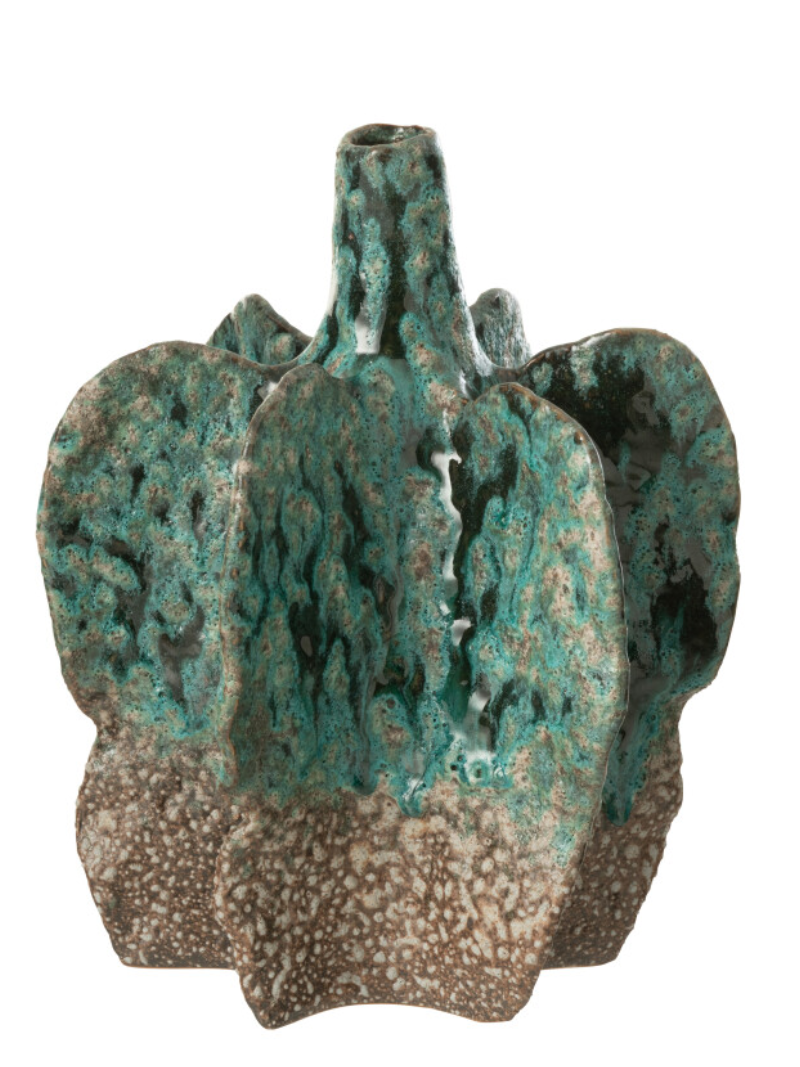 Vase Naga Ceramic Azur/Brown