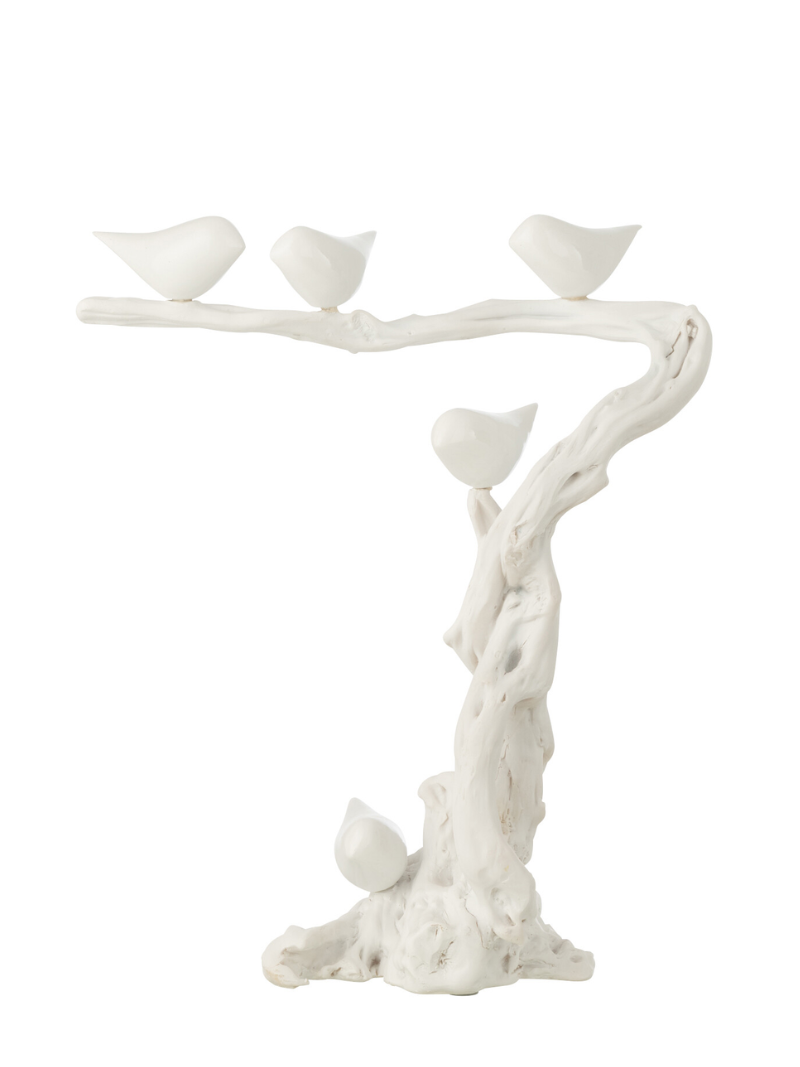 Bird On Branch Polyresin
