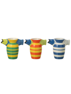 Vase Fish Striped Dolomite Multicolored