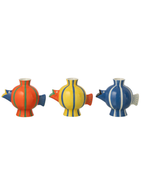 Vase Fish Ball Striped Dolomite Multicolored