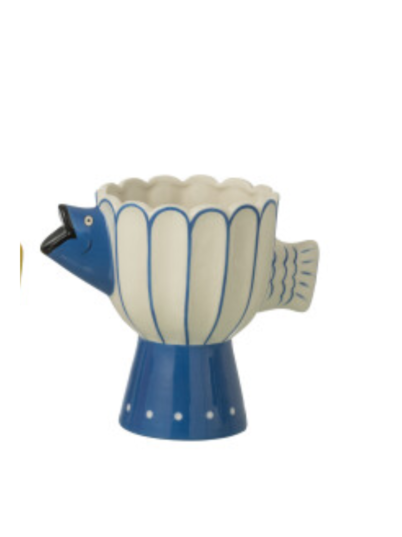 Vase Fish Dots Dolomite