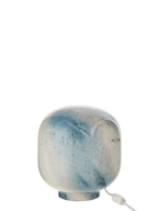 Table Lamp Bola Glass Blue/White