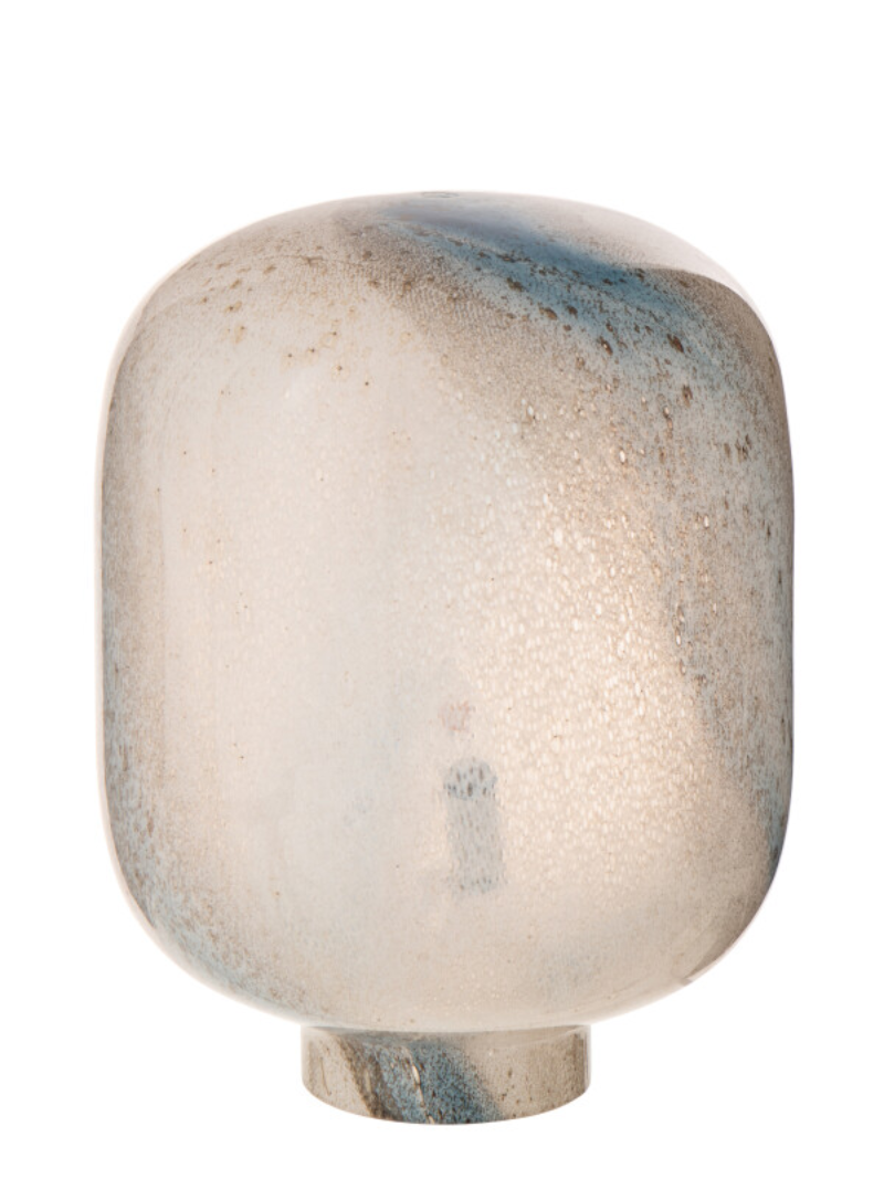 Table Lamp Bola Glass Blue/White