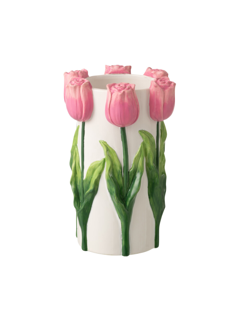 Flower pot Tulip Pink
