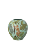Vase Monkey Porcelain Multicolored