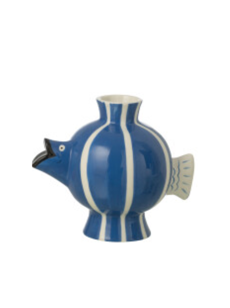 Vase Fish Ball Striped Dolomite Multicolored