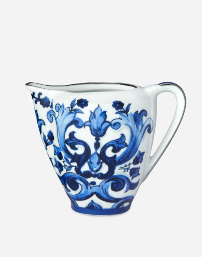 MILK JUG WITH PLATINUM DECORATION