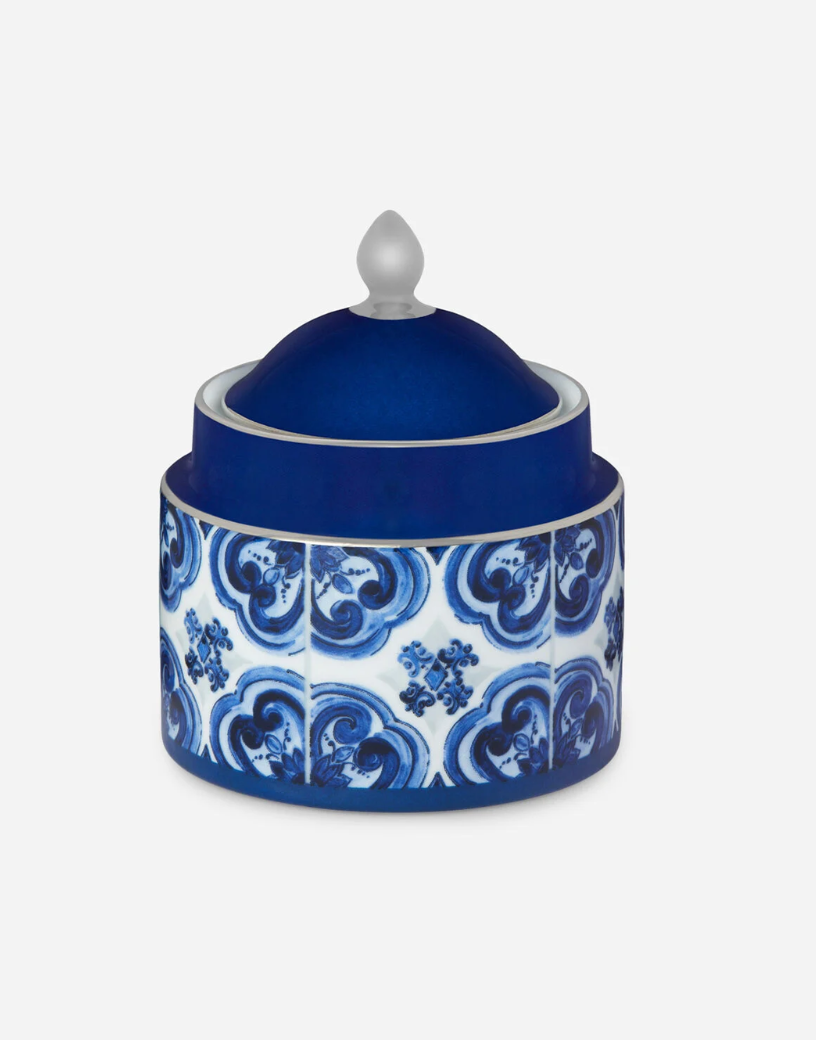 SUGAR JAR WITH PLATINUM DECORATION