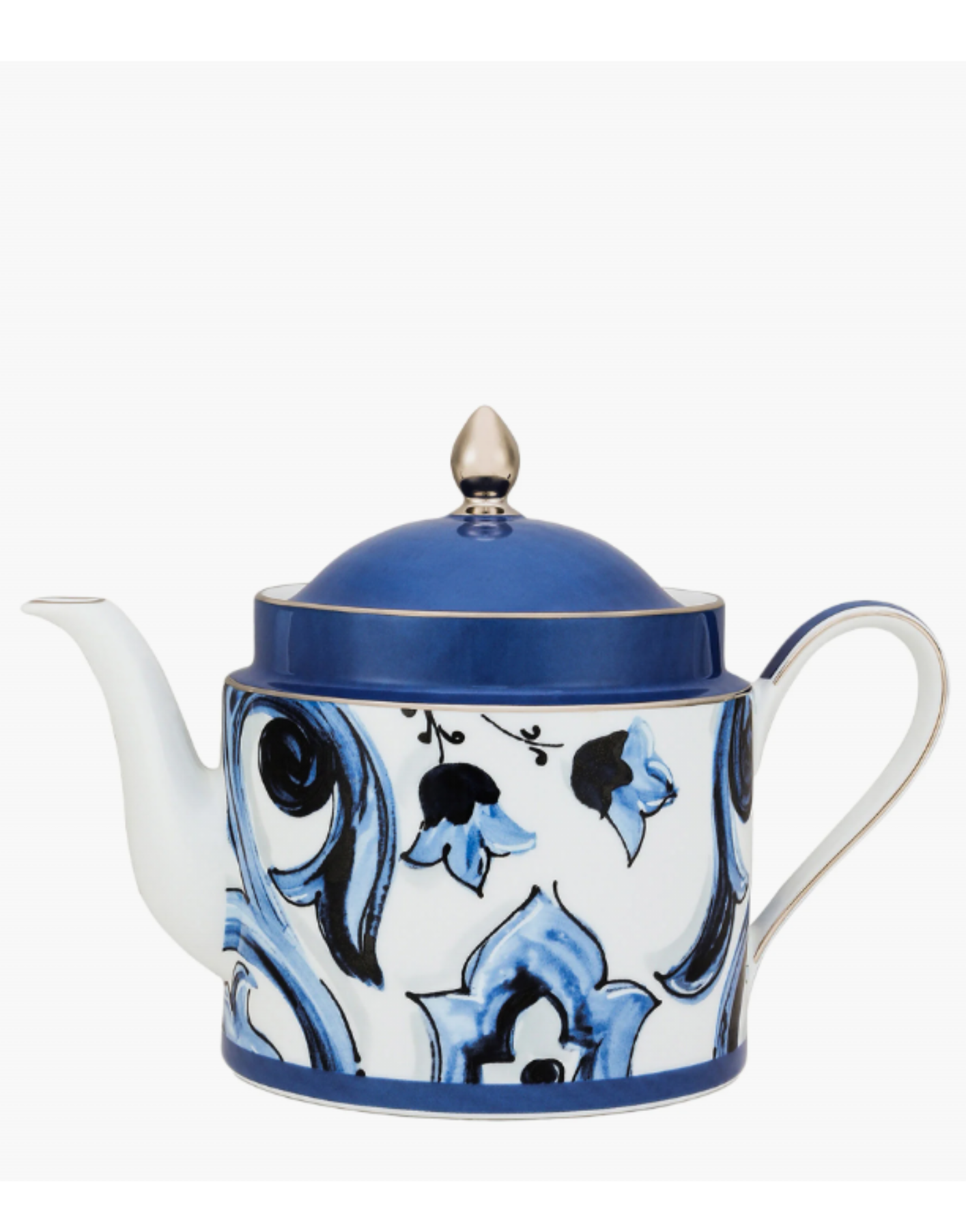 TEAPOT WITH PLATINUM DECORATION