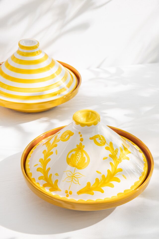 Granada Ceramic White & Yellow
