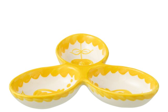 Granada Ceramic White & Yellow