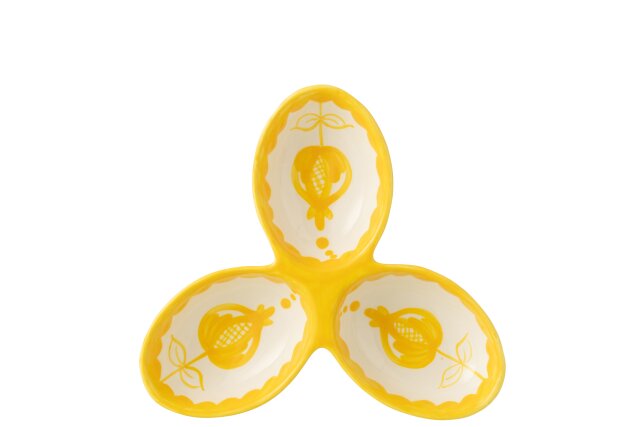 Granada Ceramic White & Yellow