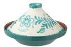 Tagine Granada Ceramic White/Aqua