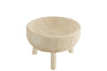 Bowl On Tripod Paulownia Wood White