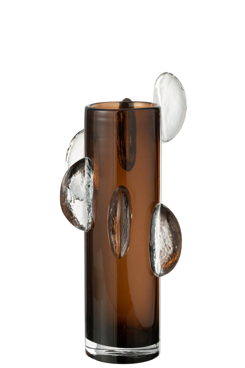 Vase Steggy Glass Brown