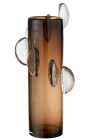 Vase Steggy Glass Brown
