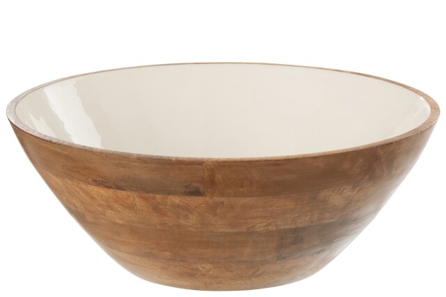 BOWL KOS WOOD BRW/W (40x40x16cm)