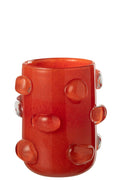 Vase Aruna Glass Red