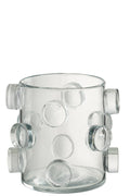 Vase Pebbles Glass Transparent
