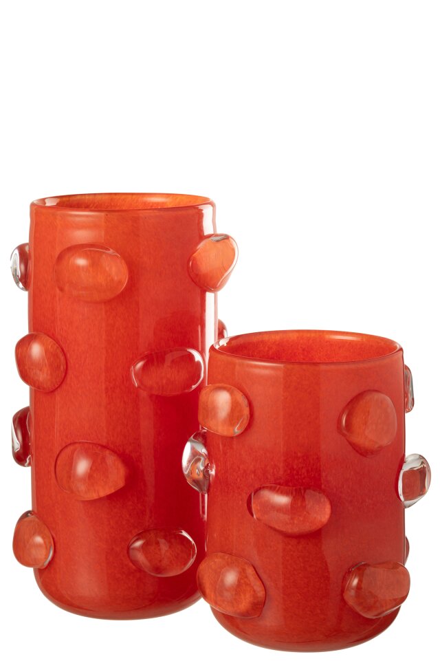 Vase Aruna Glass Red