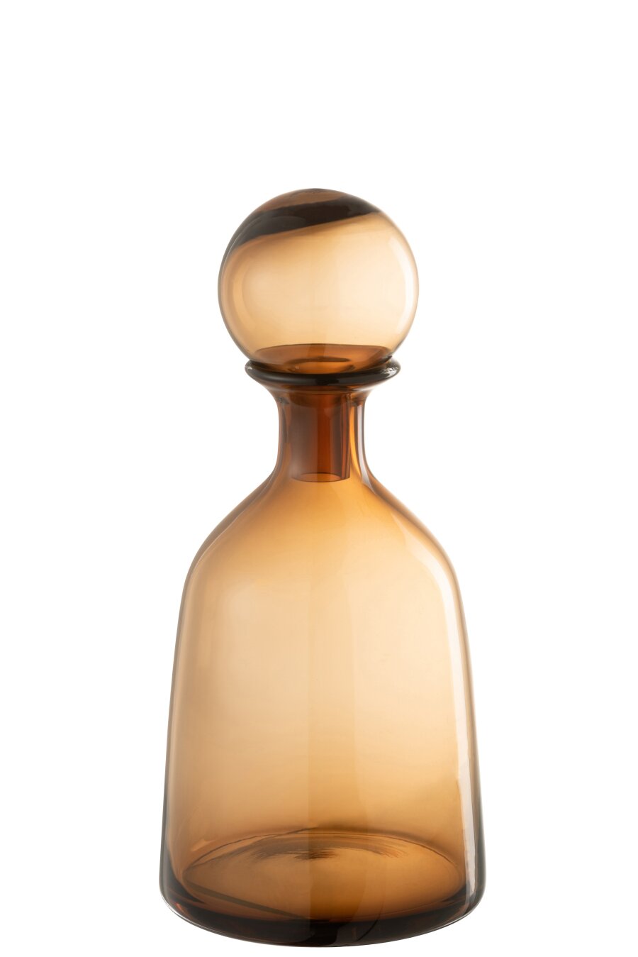 Bottle + Plug Decorative Tall Glass Brown