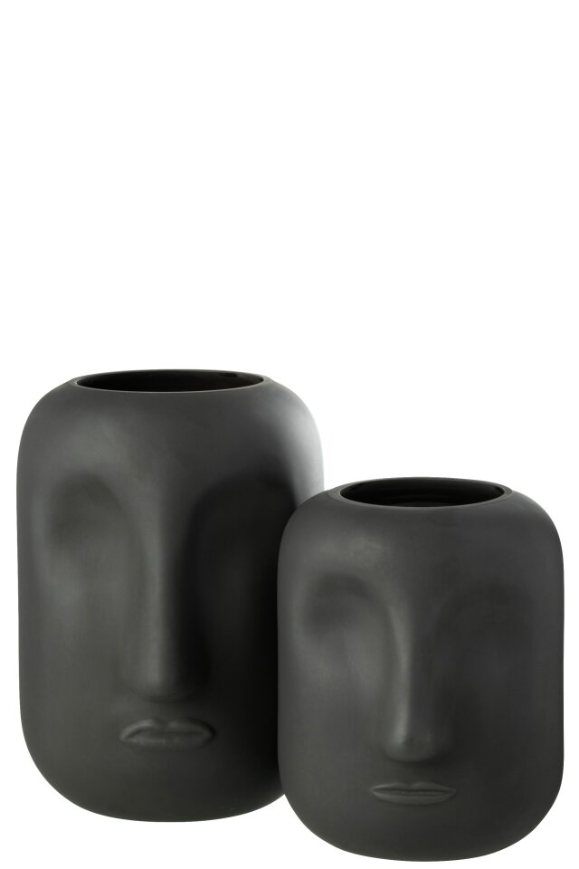 Vase Noe Glass Black