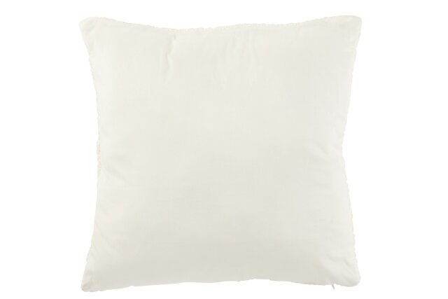 Cushion Knitted Relax Polyester/Acrylic White/Red