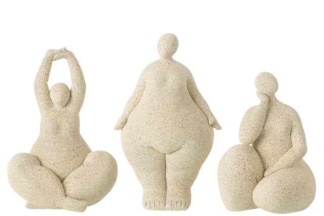 Women Modern Resin Beige