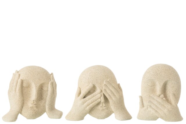 Face See/Hear/Speak Resin