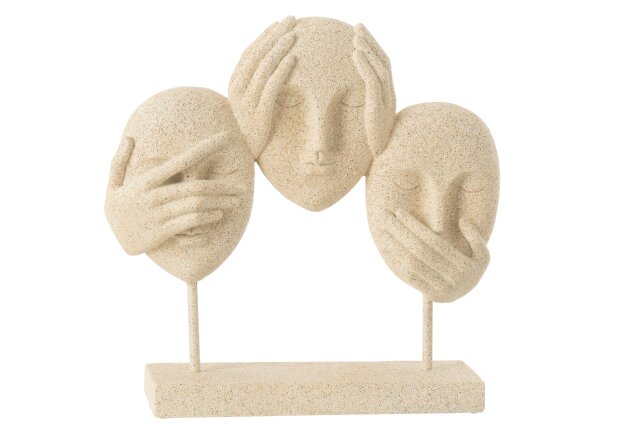 Face See/Hear/Speak Resin