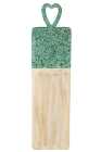 Serving Board Mosaic Long Mango Wood Green