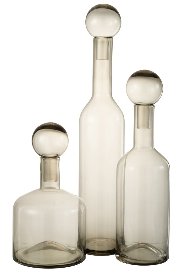 Bottle Deco Norma Glass Grey