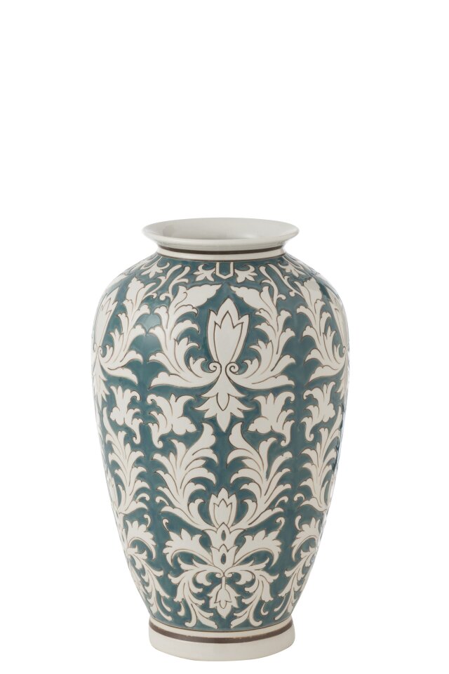 Vase Victoria Porcelain Green/White