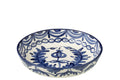 Bowl Granada Low Ceramic White/Cobalto Blue Large
