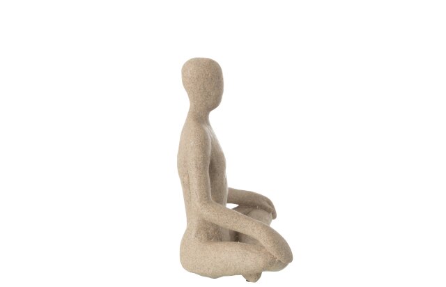Figure Yoga Resin Beige