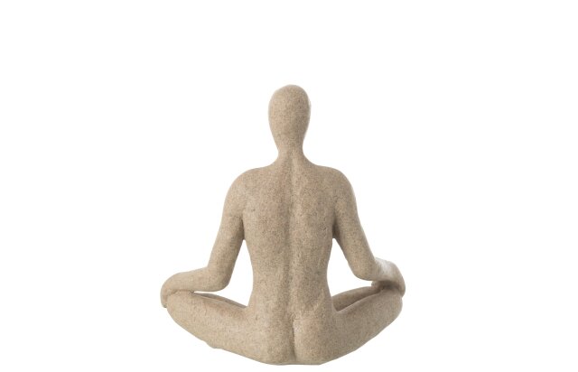 Figure Yoga Resin Beige