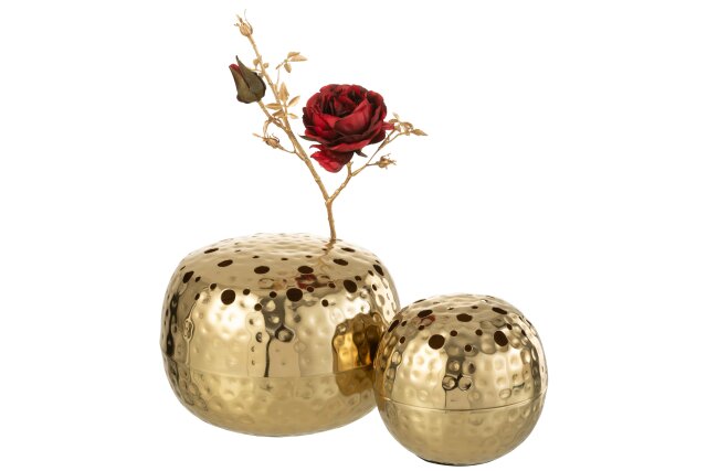 VASE BOULE WITH HOLES MET G