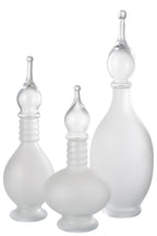 Vase+Cap Phial Deco Joey Glass Transparent