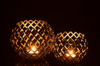 Candle Holder Aluminium Gold Colored/ Collection
